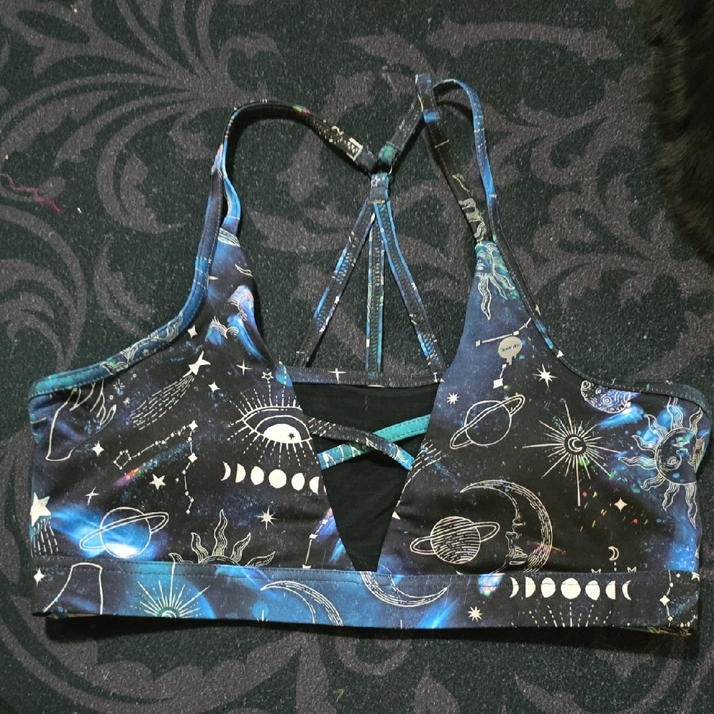 Black Milk Moon Child Sheer V Crop